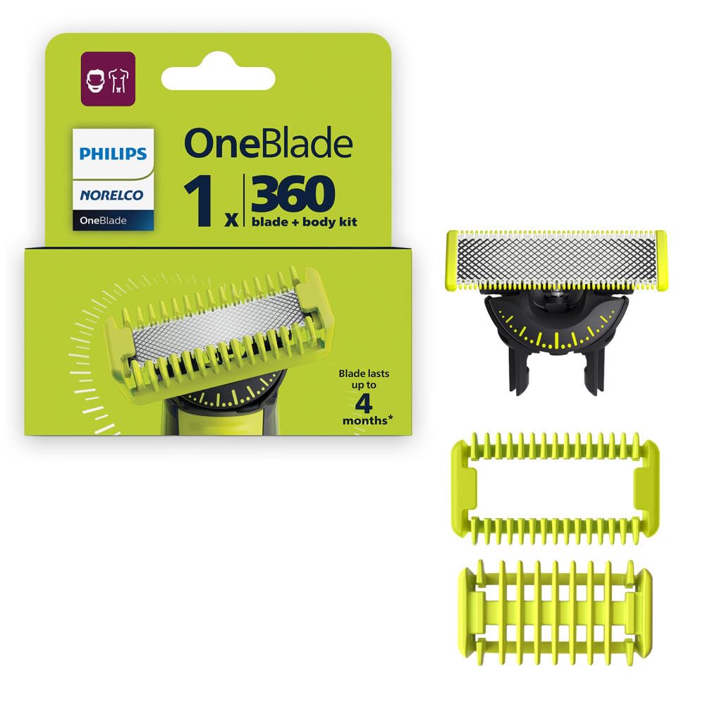 Philips Norelco OneBlade 360 Cuchilla, Cuchilla de Repuesto Genuina...