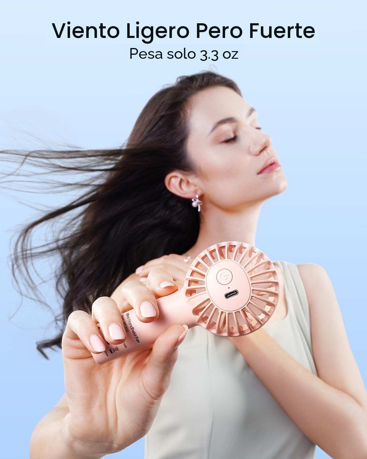 SWEETFULL Mini Ventilador Portátil \u2013 Ventilador de Mano Recarg...