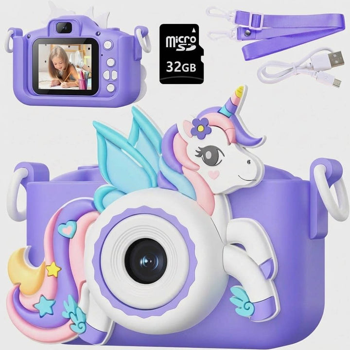 Cámara para niños y niñas de 3 a 12 años, cámara digital para niños...