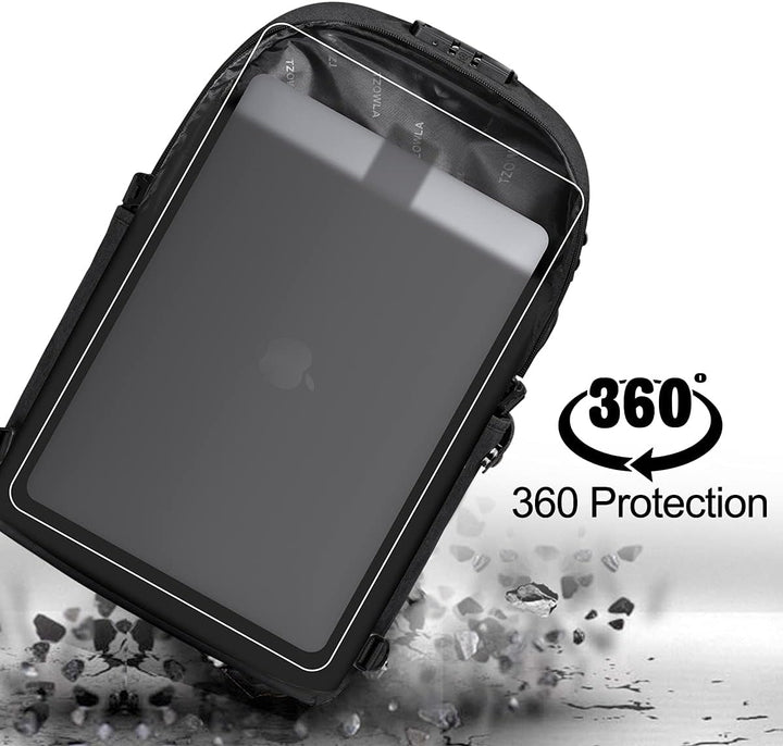 Tzowla, mochila para computadora portátil antirrobo resistente al a...