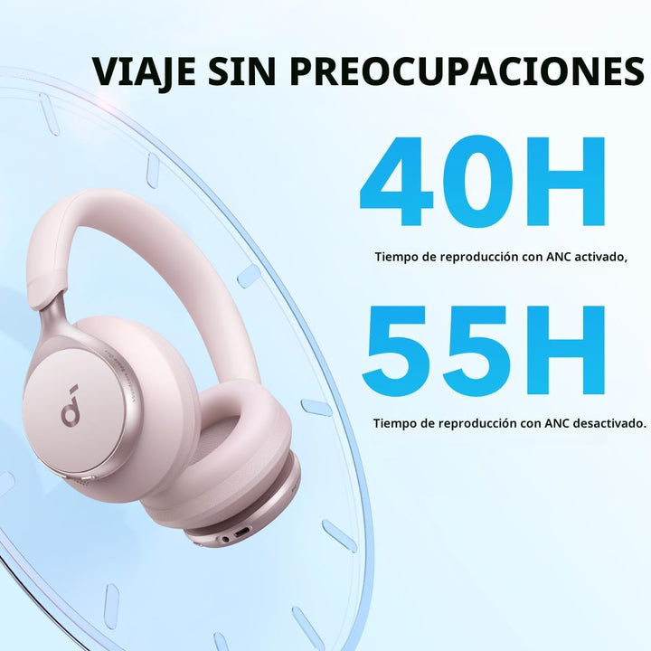 Soundcore de Anker, Space One, Auriculares con cancelación a