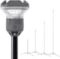 Lámpara Luz de campamento telescópica LightRanger 1200, 9 pies de alto con 1200 lúmenes, linterna LED recargable, hasta 80 horas de funcionamiento, 1 año de garantía, incluye funda de transporte