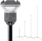 Lámpara Luz de campamento telescópica LightRanger 1200, 9 pies de alto con 1200 lúmenes, linterna LED recargable, hasta 80 horas de funcionamiento, 1 año de garantía, incluye funda de transporte