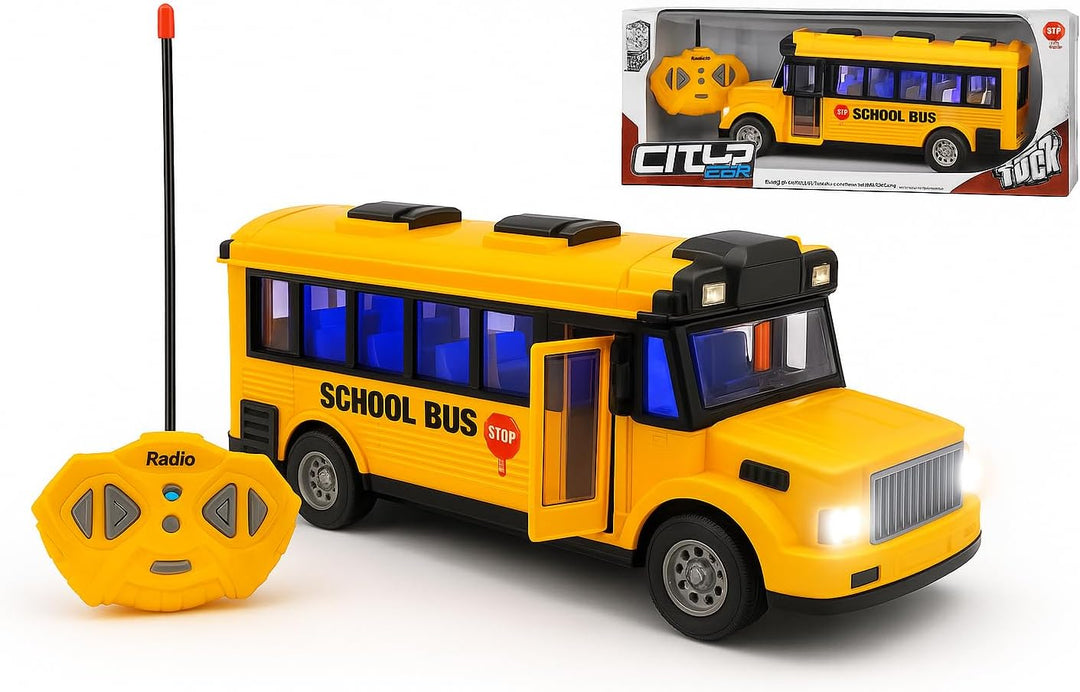 Luxe Realm City Car RC - Autobús escolar vehículo de