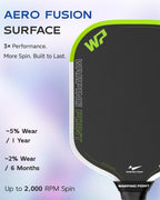 Warping Point Sophon - Raqueta de pickleball con núcleo de espuma de triple respuesta con superficie de fibra de carbono Aero Fusion diseñada para potencia controlada y precisión consistente, cuerpo