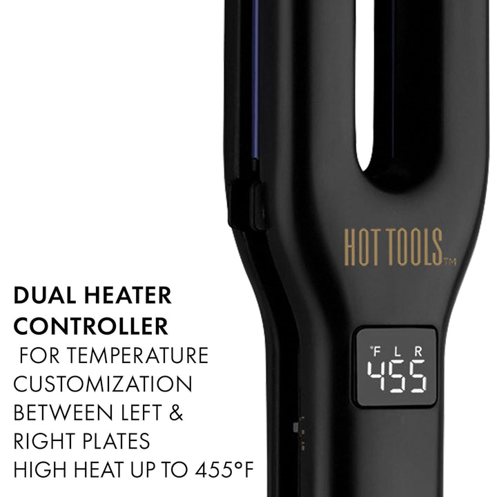 HOT Tools Pro Signature - Plancha plana de doble placa, cuatro plac...
