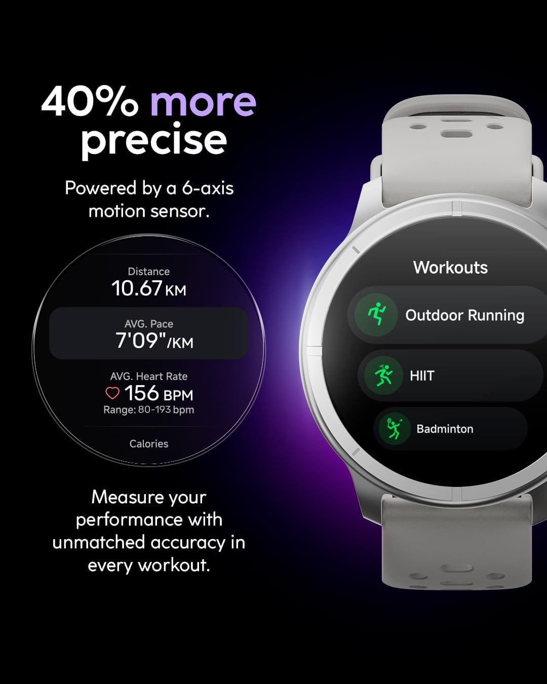 Cubitt Aura Pro 2 Smartwatch, 1.48" AMOLED HD - Azul