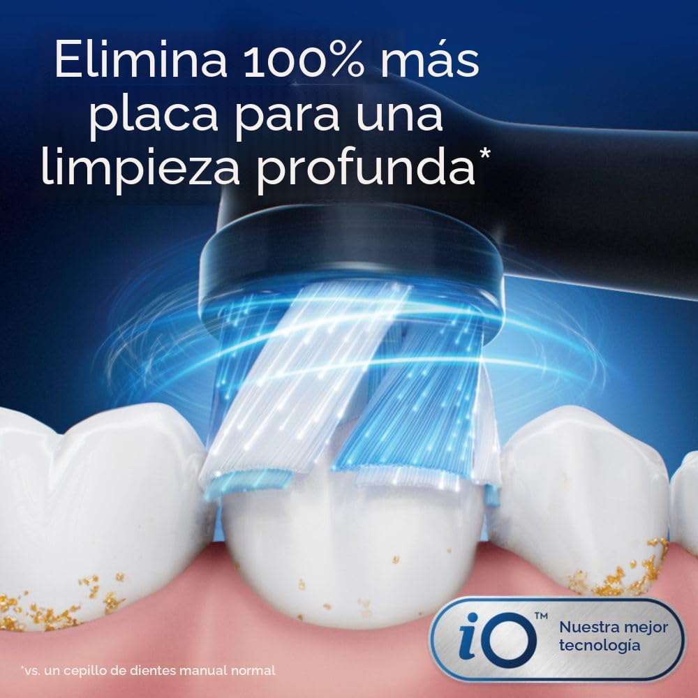 Oral-B iO Ultimate Clean Cabezales de cepillo de repuesto, 5 unidad...