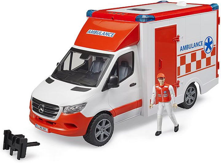 Bruder 02676 MB Sprinter Ambulancia con controlador y