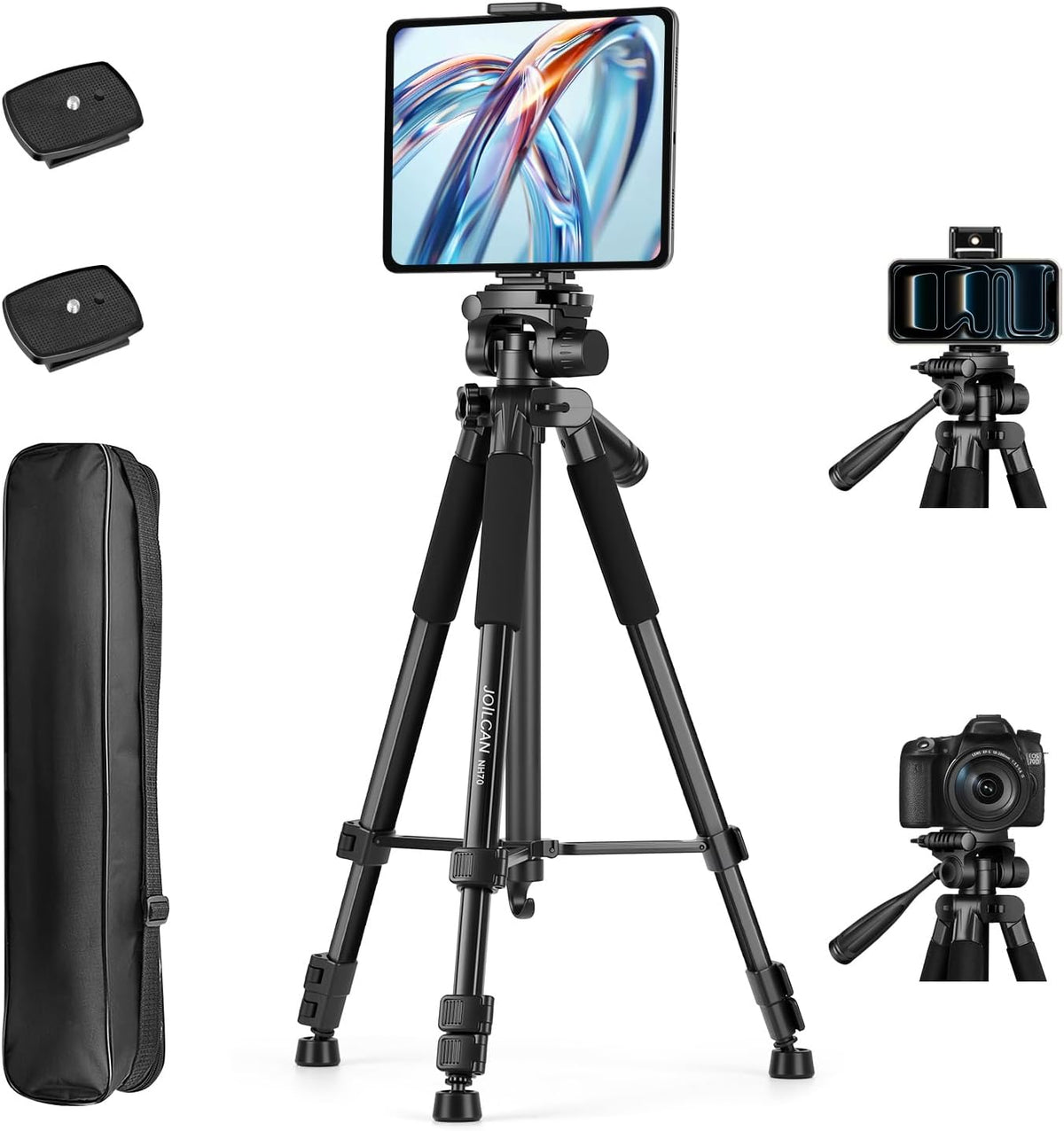 JOILCAN - Trípode para teléfono y iPad de 67 pulgadas, trípode profesional para cámara
