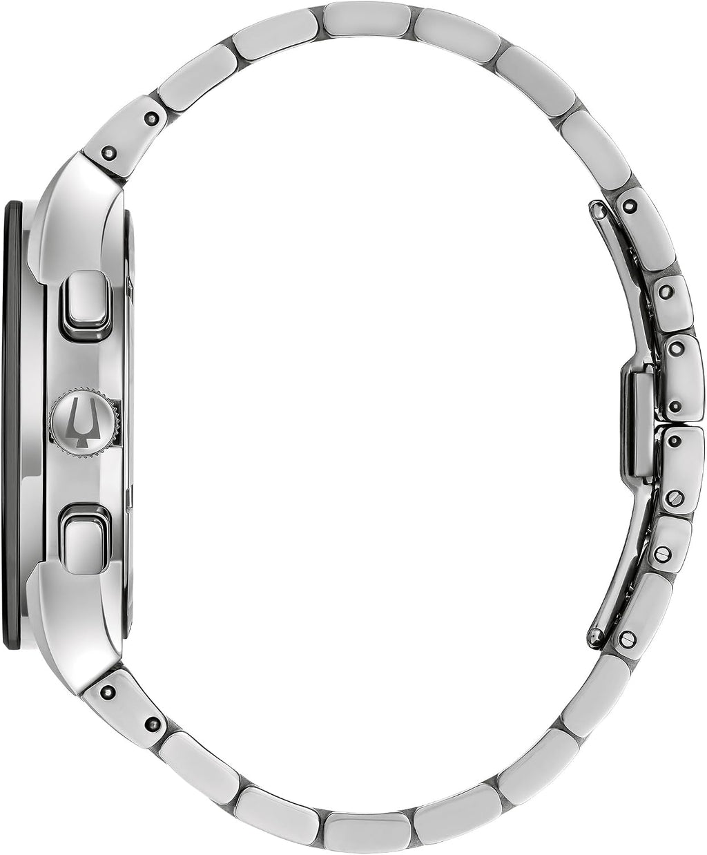 Bulova Reloj cronógrafo Modern Millenia para hombre de cuarzo de acero inoxidable de 6 manecillas, día/fecha, cristal de borde a borde, 41mm