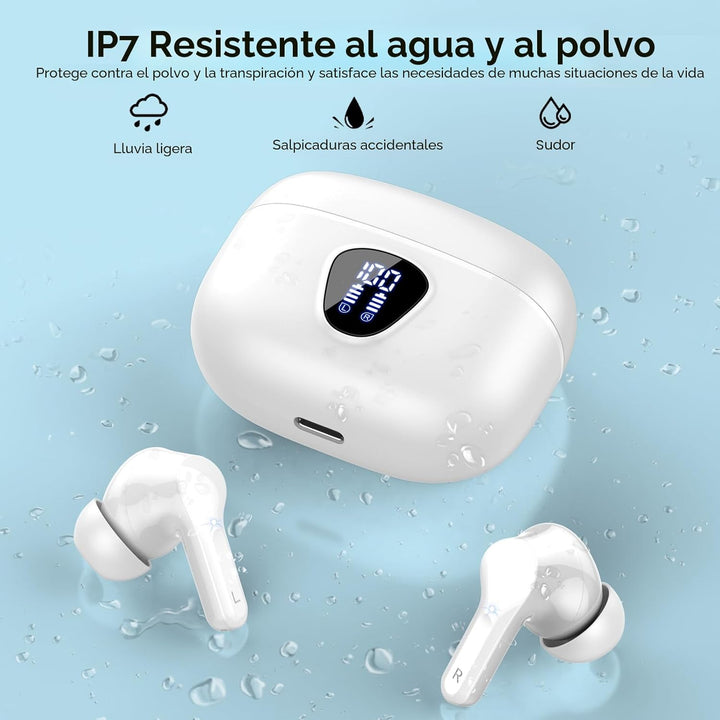 Auriculares inalámbricos, Bluetooth 5.4, estéreo de alta fidelidad,...