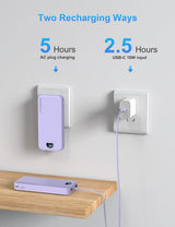 Ffnpua Cargador portátil con enchufe de pared, banco de energía USB...