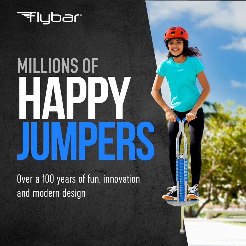 Flybar Master Pogo Stick para niños a partir de 9 años, 80 a 160 libras – Mangos de agarre fácil – Juguete de ejercicio activo para preadolescentes y adolescentes – Juguete al aire libre con pedales