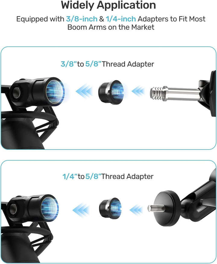 Etour Construido a medida para Blue Yeti Soporte de choque con filt...