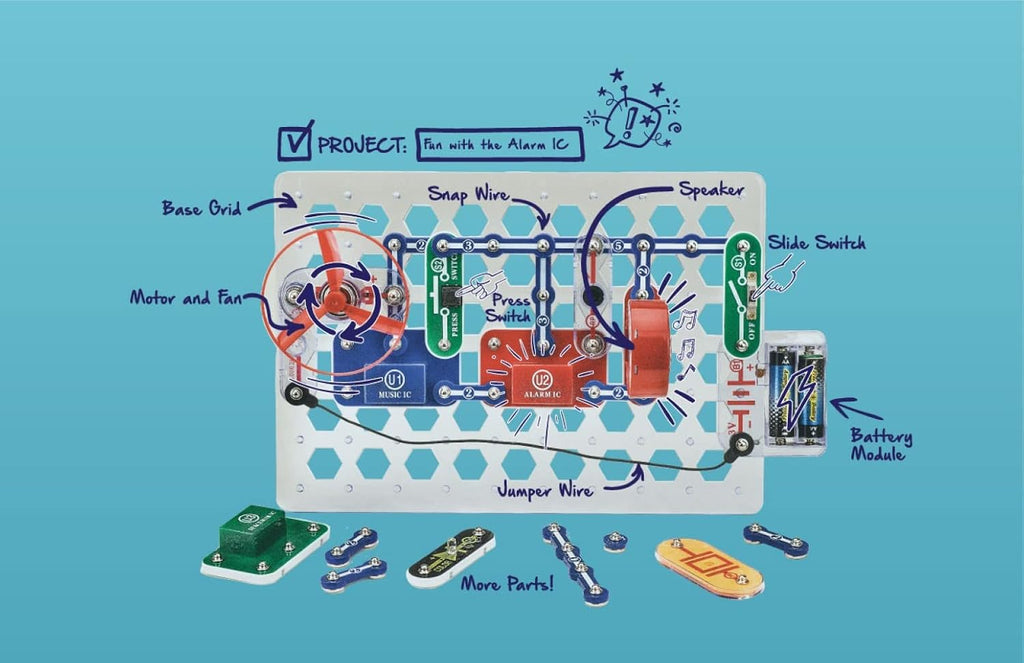 Snap Circuits Elenco Snap Circuits Pro 500 en 1 Kit de exploración electrónica