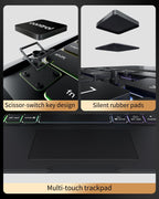 Funda de teclado Bluetooth inalámbrica de 360 ° para iPad Air de 13