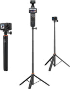 Trípode de viaje de 61" y palo para selfie, para DJI Osmo Pocket 3, 4, 4P