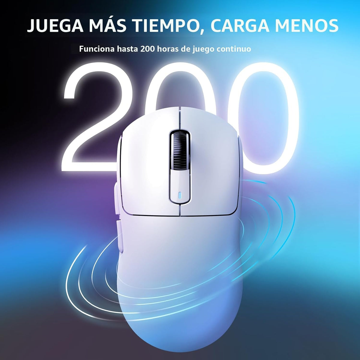 ATTACK SHARK X3 - Mouse inalámbrico para juegos, mouse ergonómico d...