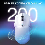 ATTACK SHARK X3 - Mouse inalámbrico para juegos, mouse ergonómico d...