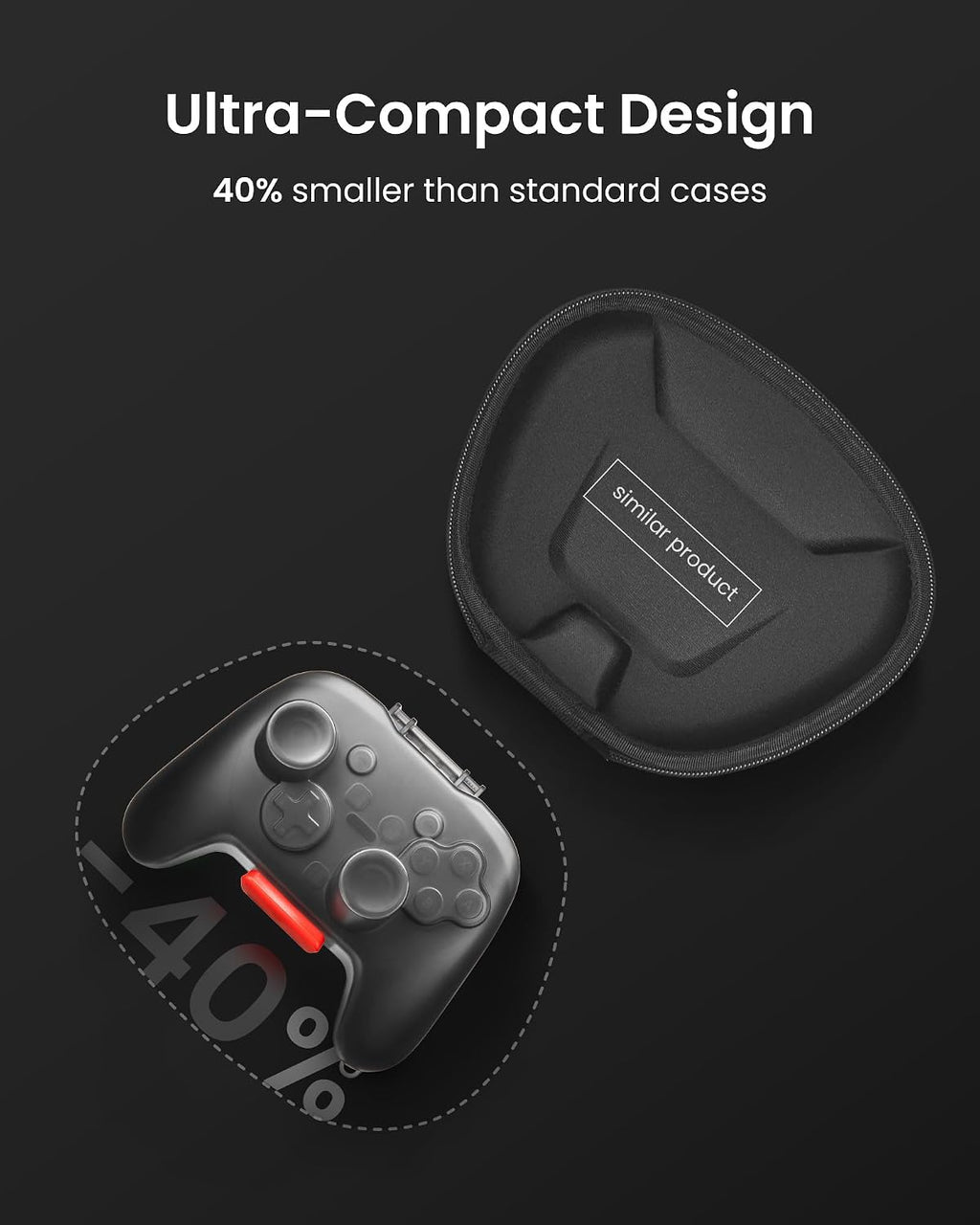 tomtoc Funda para Nintendo Switch 2 Pro Controller, protección de grado