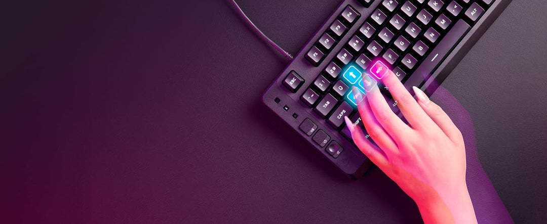 HyperX Eve 1800 - Teclado para juegos, factor de forma 1800, ilumin...