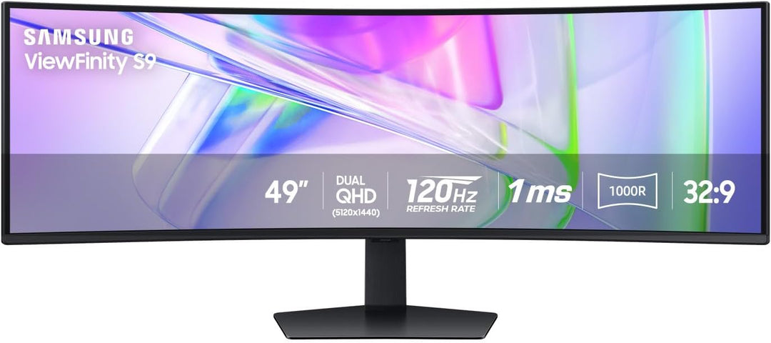 Samsung 49\u201D Monitor de Computadora Ultraancho Curvo Dual QHD p...