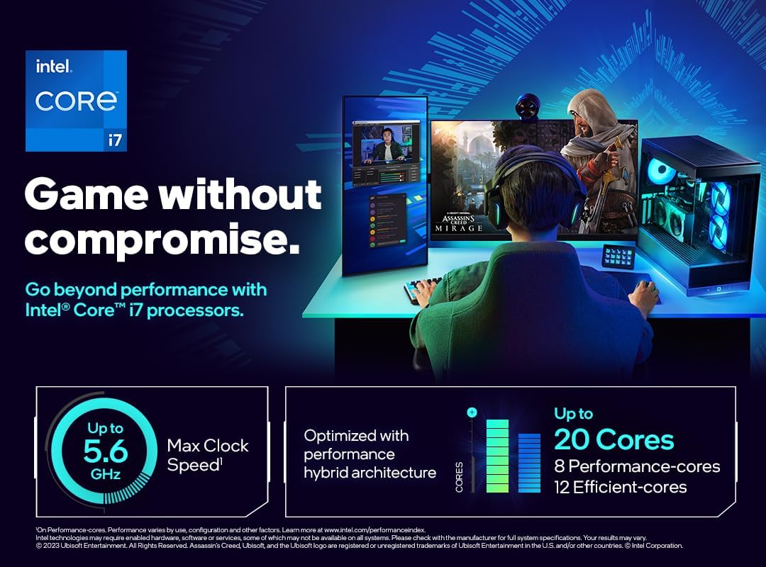 Intel® Core™ i7-14700K Nuevo procesador de escritorio para juegos d...