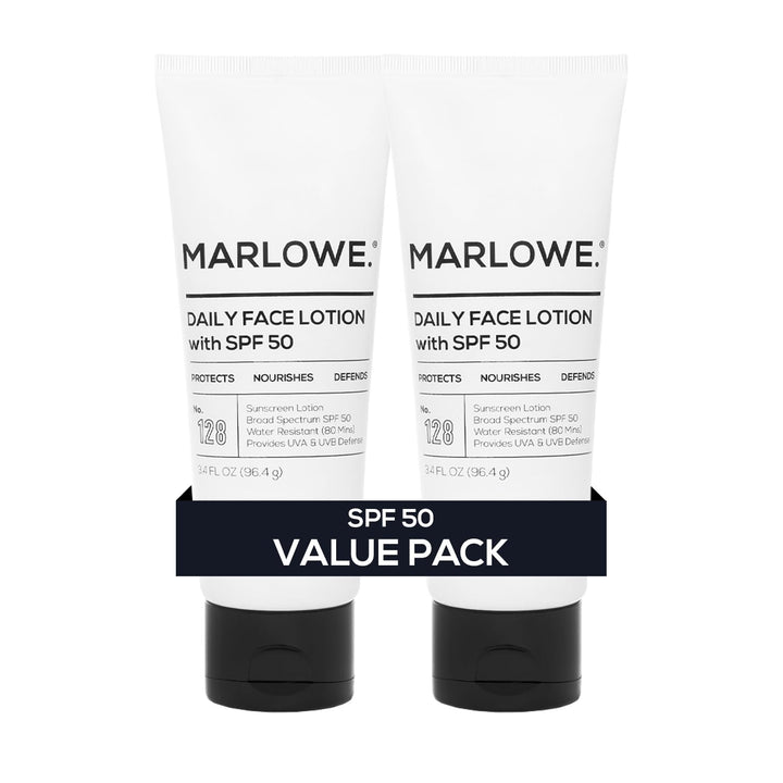 MARLOWE. Hidratante facial con SPF 50, 3.4 onzas, paquete de 2, loc...