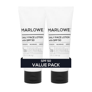 MARLOWE. Hidratante facial con SPF 50, 3.4 onzas, paquete de 2, loc...