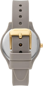 Reloj analógico Skechers para mujer Carmelina en silicona gris (Modelo: SR6336)
