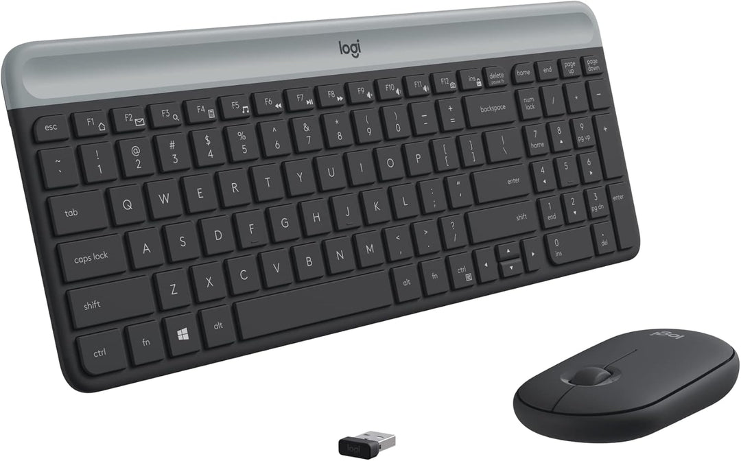 Logitech MK470 - Teclado [versión en inglés] y mouse inalámbricos d...