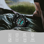 SKMEI Reloj Deportivo Digital para Hombre, Relojes Militares a prueba de agua LED Pantalla grande Reloj con cronómetro, alarma y pulsera