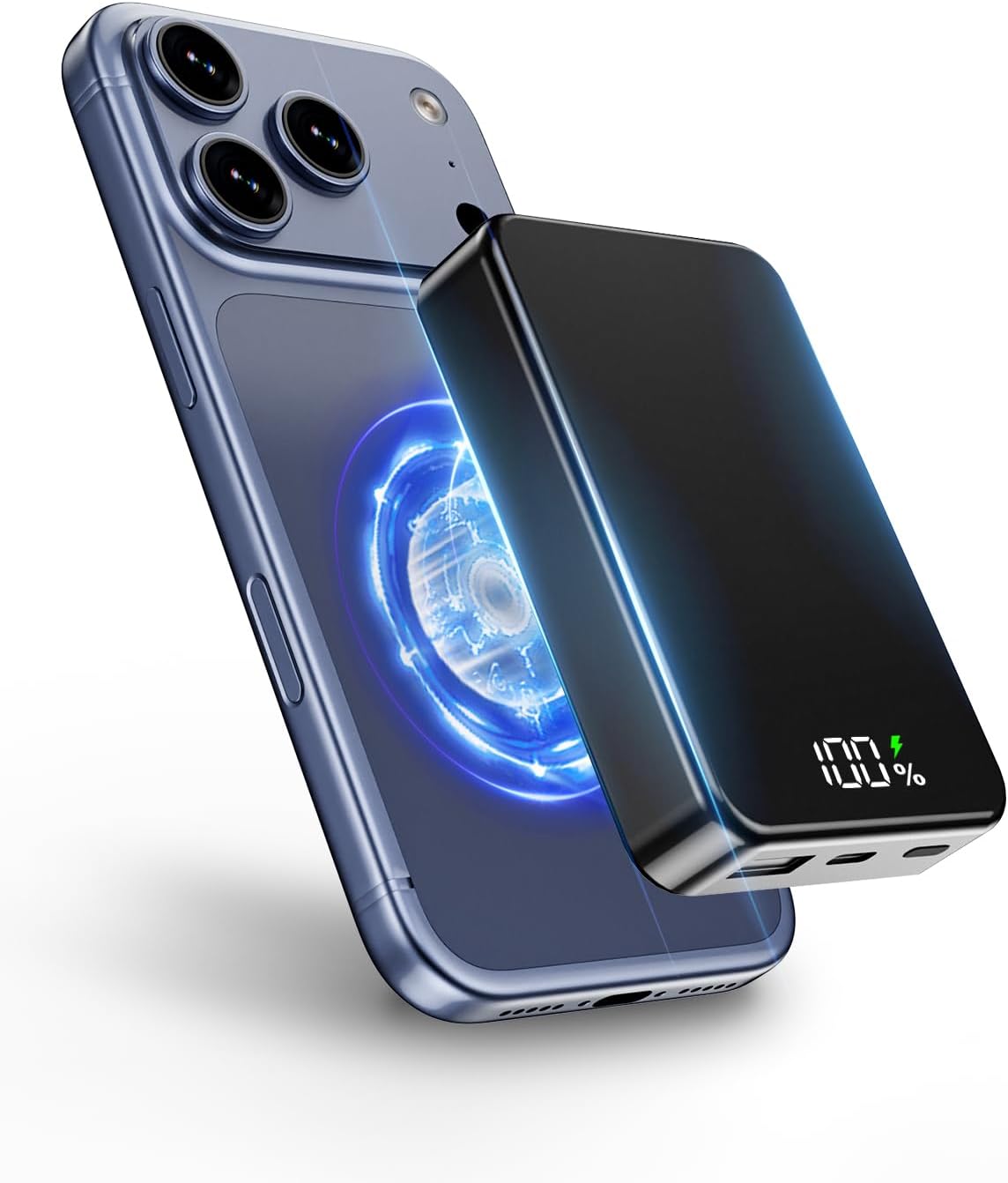 ZIKIHAA Banco de energía magnético de 26800 mAh para cargador portá...