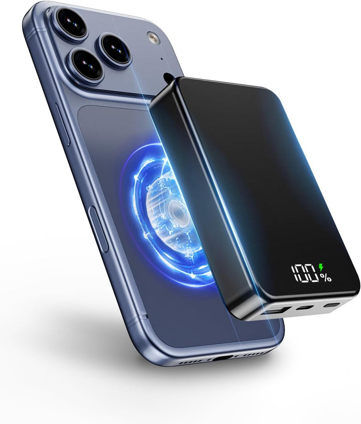ZIKIHAA Banco de energía magnético de 26800 mAh para cargador portá...
