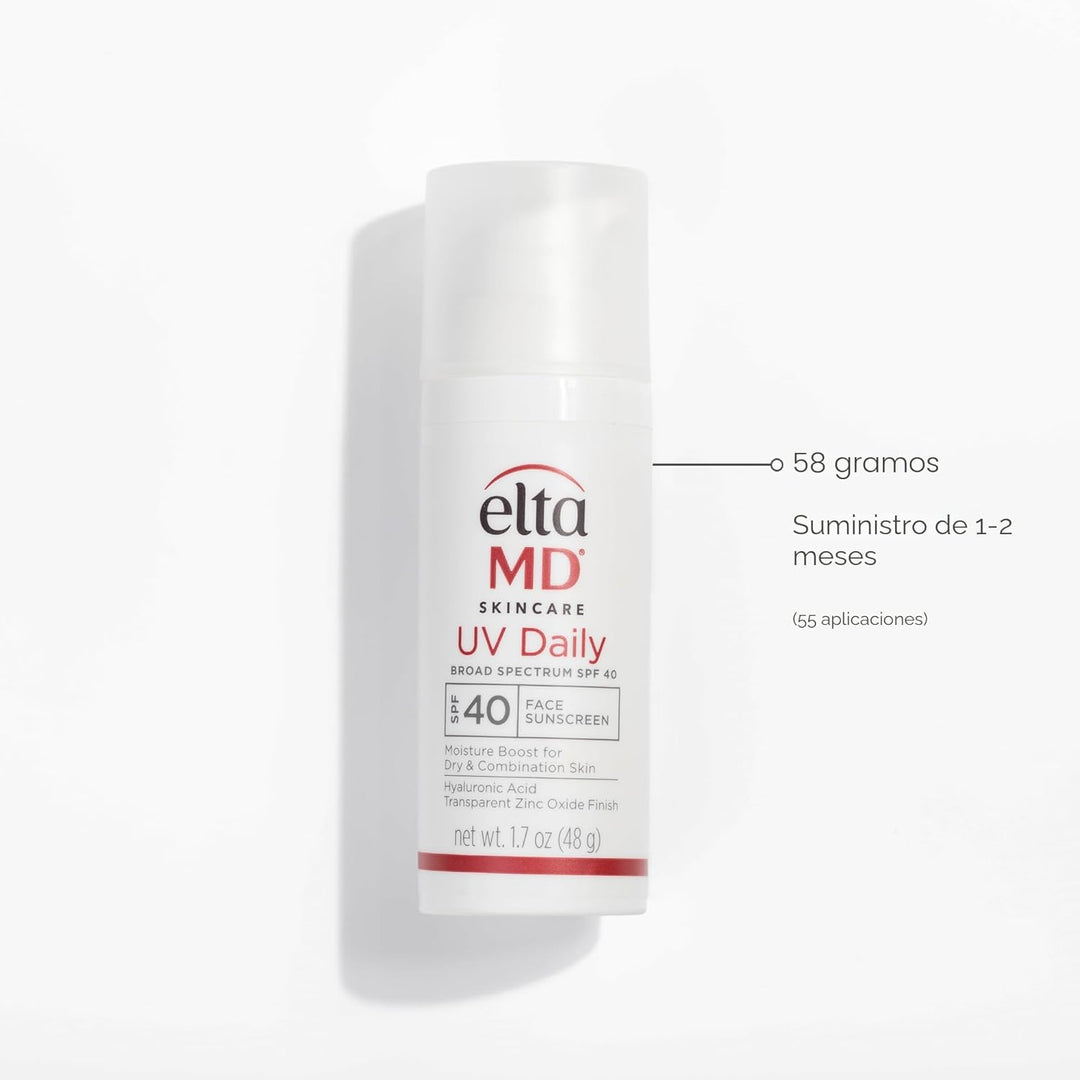 EltaMD - Hidratante facial con protector solar UV diario con óxido...