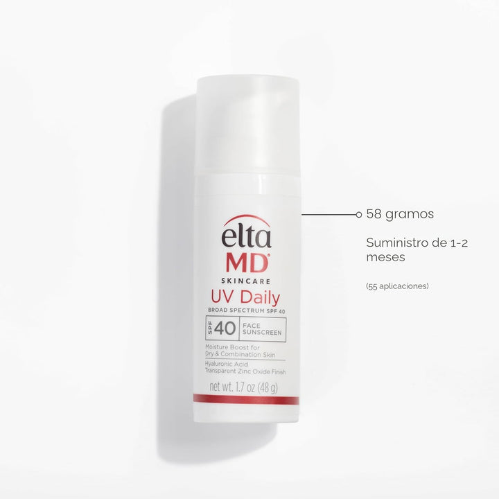 EltaMD - Hidratante facial con protector solar UV diario con óxido...