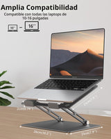 JCZT - Soporte de aluminio para laptop, soporte para escritorio, so...