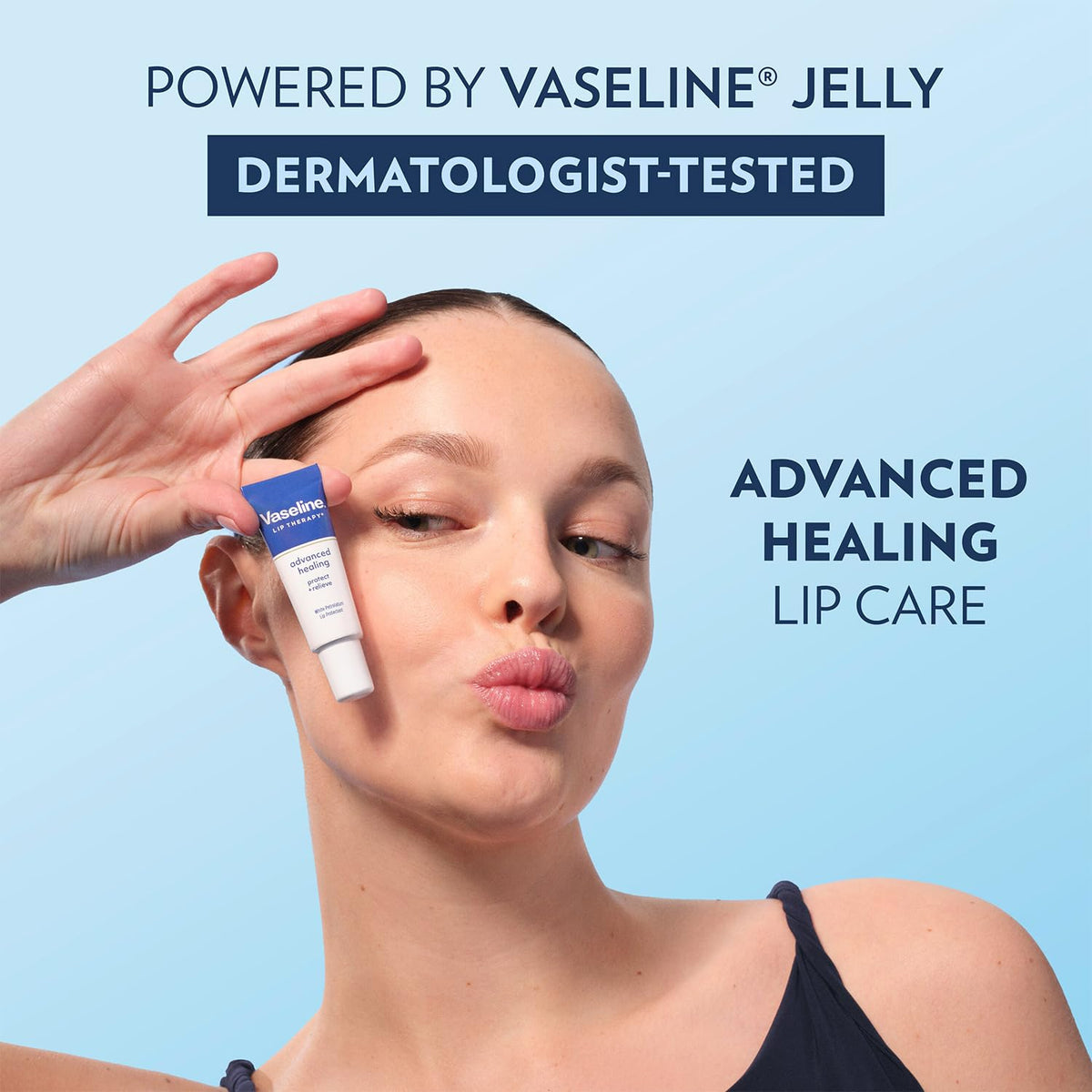 Vaselina para labios con fórmula avanzada Vaseline; protector de pi...