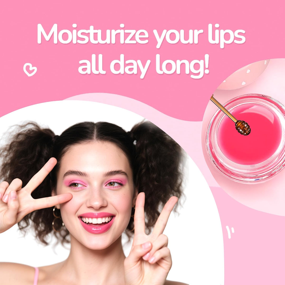 6 PZA Máscara Labial de Abeja Miniling, Bálsamo Labial de Miel a Gr...