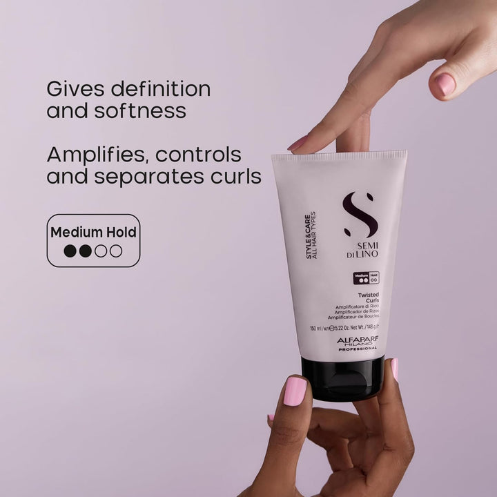 ALFAPARF MILANO Semi di Lino Style &amp; Care - Rizos trenzados, fi...