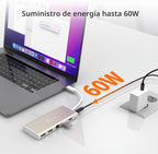 j5create Concentrador USB-C Mini Dock - Tipo C con 2x HDMI, 2x USB 3.0