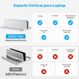 Omoton Soporte vertical para computadora portátil, soporte de alumi...