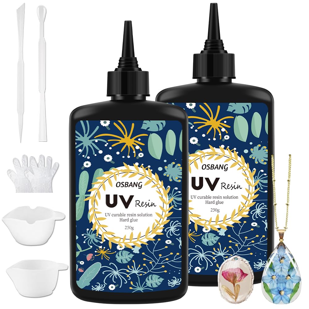 Kit de fundición y revestimiento de resina UV transparente, 17.64