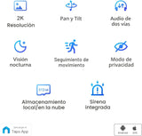 Tapo TP-Link - Cámara de seguridad 2K con giro e inclinación para m...