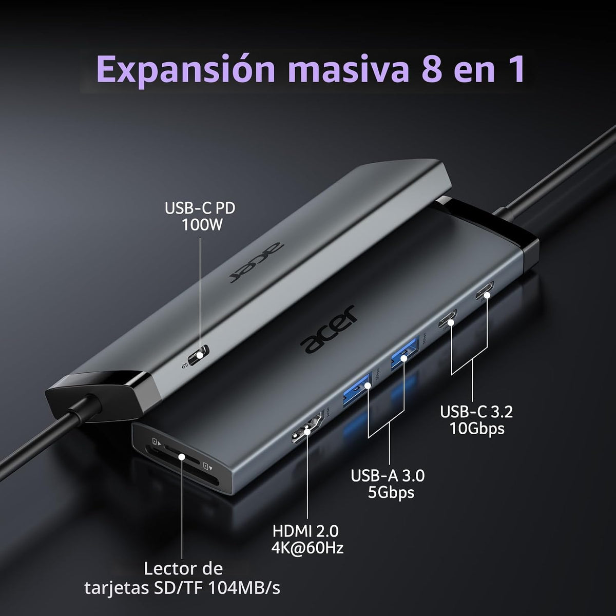 Acer, ODK520, hub USB