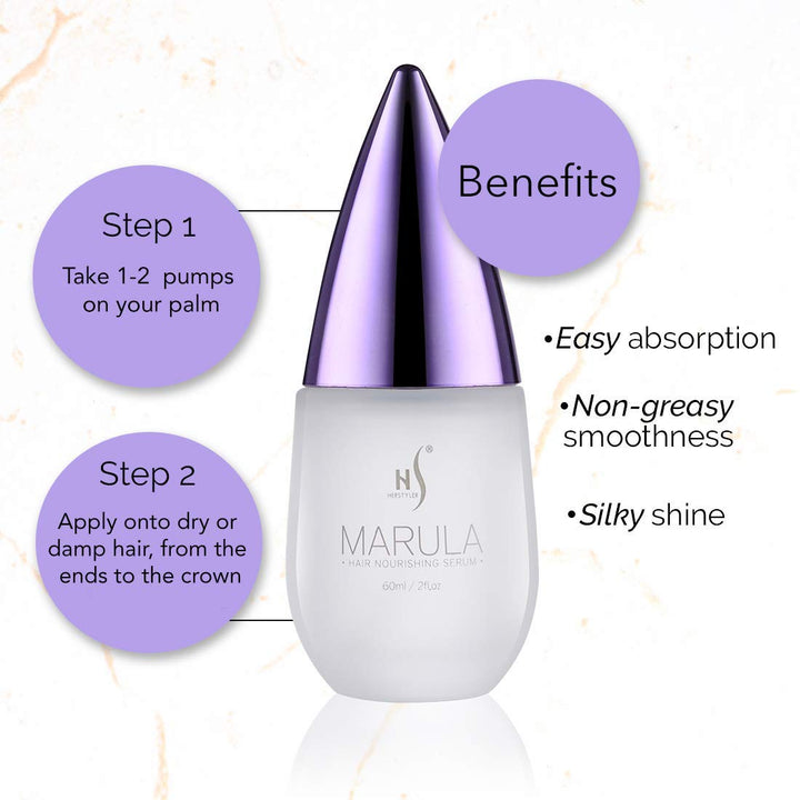HerStyler Marula Oil Serum & Colorful Seasons Plancha plana