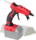 Pistola de pegamento caliente inalámbrica para batería Milwaukee de 18 V, pistola de pegamento termofusible de mano, precalentamiento rápido de 30 segundos, para artes