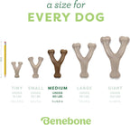 Benebone Paquete de 2 juguetes Wishbone para masticadores agresivos, tocino