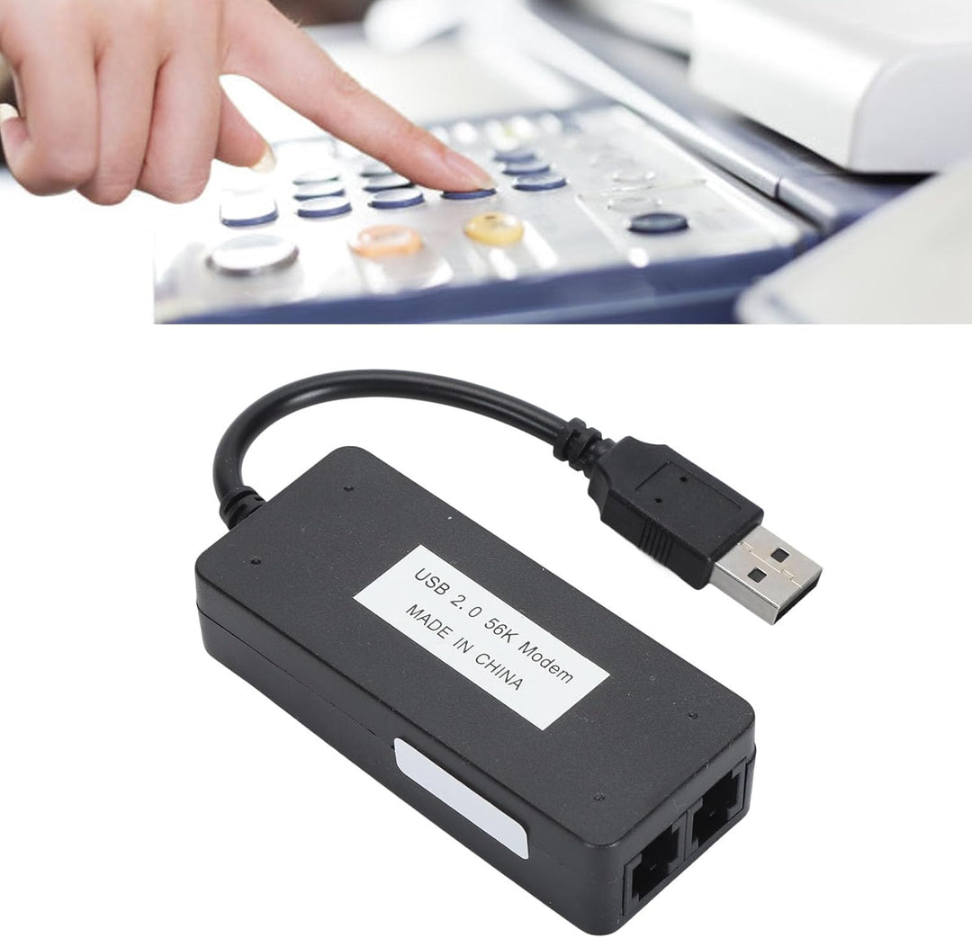 Módem de fax USB 20 externo V90 56K Dial Up USB Módem de